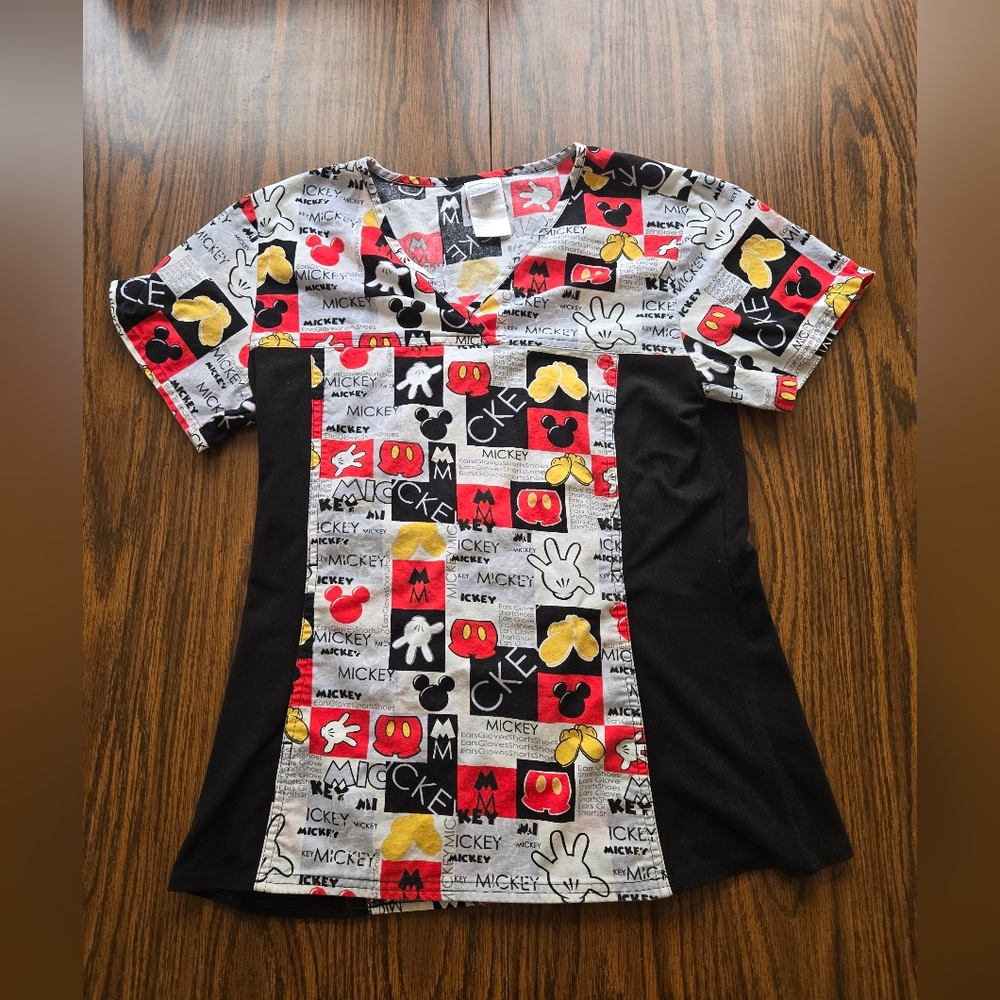 Disney Mickey Mouse Scrubs Top